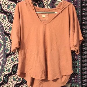 💥Anthropologie t.la top with hood💥